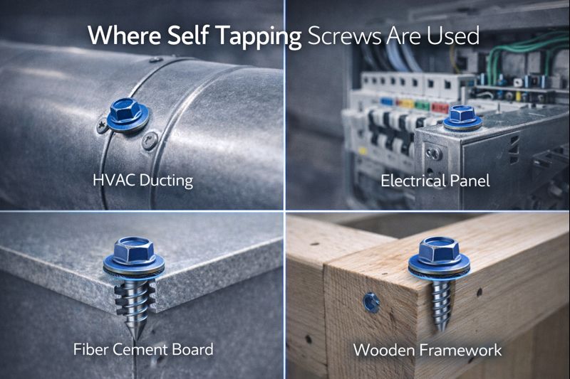 real-world applications of self tapping screws