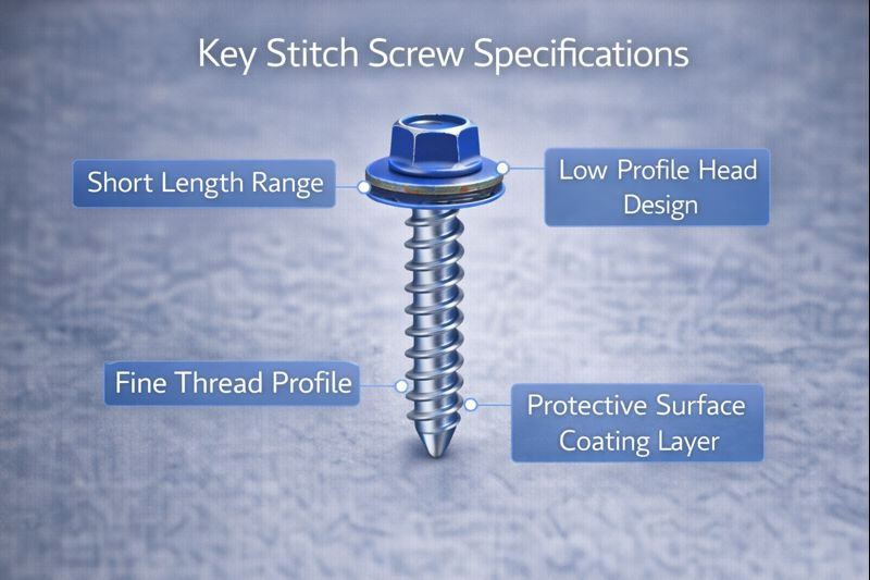 Stitch Screws Specifications