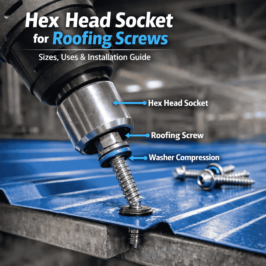 Hex Head Socket for Roofing Screws: What It Is and Why Installers Use It